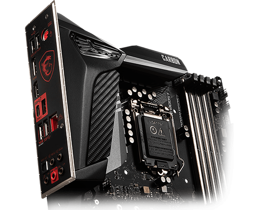 pre installed i/o shield